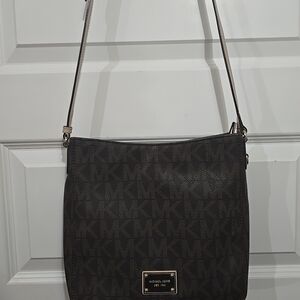 Michael Kors Brown Signature Crossbody Bag